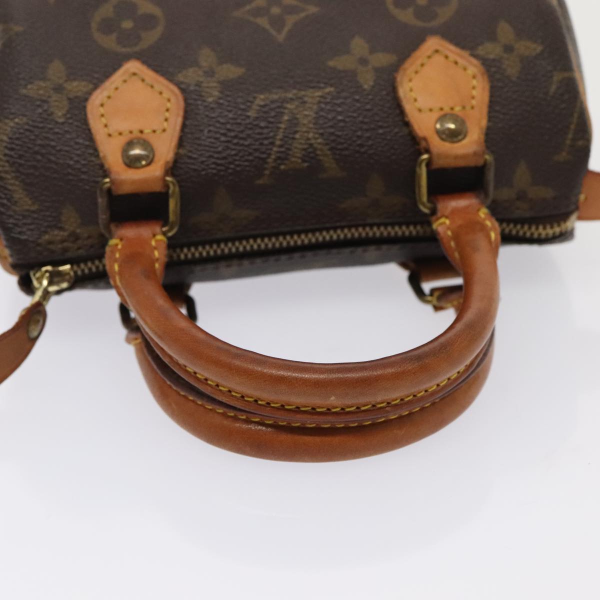 LOUIS VUITTON Monogram Mini Speedy Hand Bag M41534 LV Auth ki4808