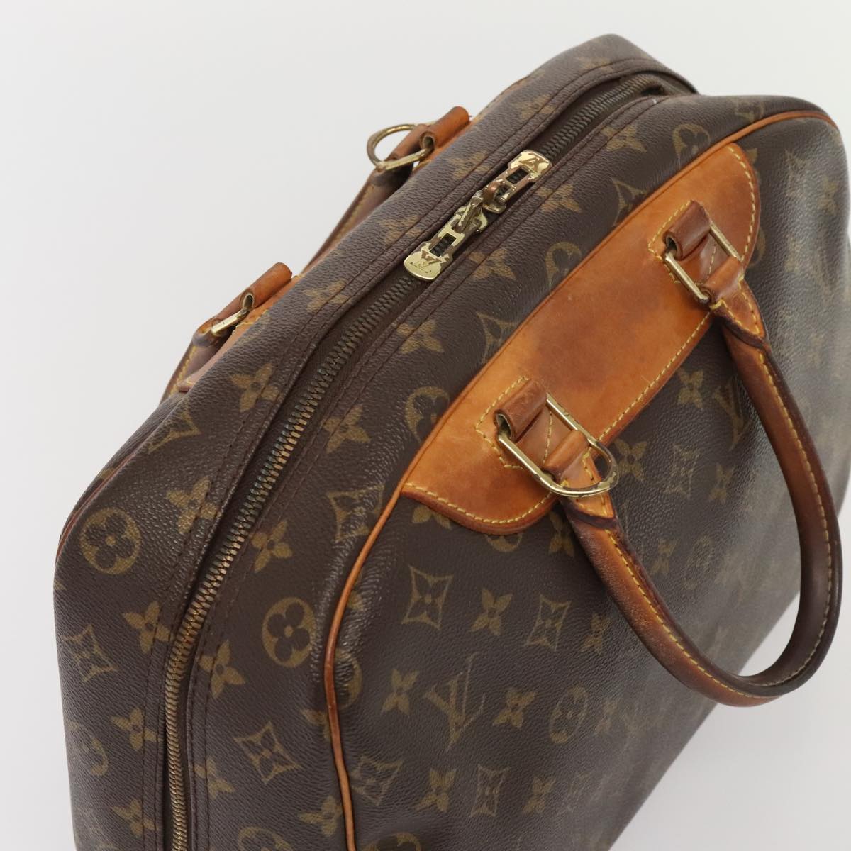 LOUIS VUITTON Monogram Deauville Hand Bag M47270 LV Auth ki4812