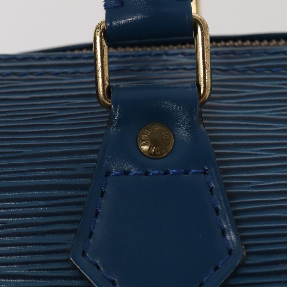 LOUIS VUITTON Epi Speedy 25 Hand Bag Toledo Blue M43015 LV Auth ki4855