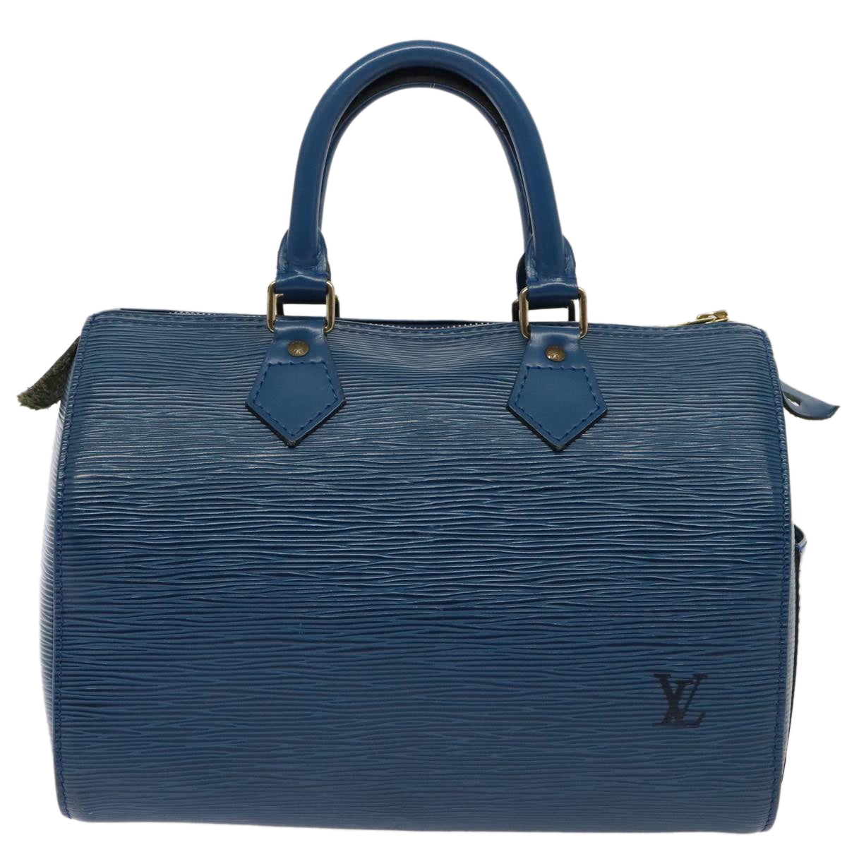 LOUIS VUITTON Epi Speedy 25 Hand Bag Toledo Blue M43015 LV Auth ki4855