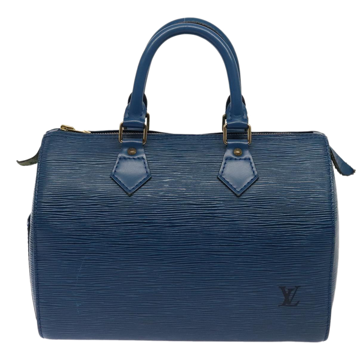 LOUIS VUITTON Epi Speedy 25 Hand Bag Toledo Blue M43015 LV Auth ki4855