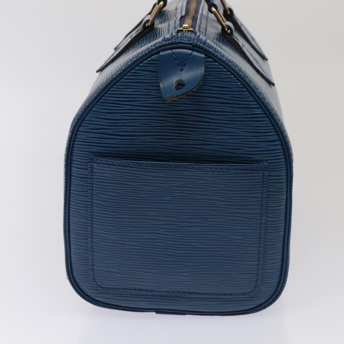 LOUIS VUITTON Epi Speedy 25 Hand Bag Toledo Blue M43015 LV Auth ki4855