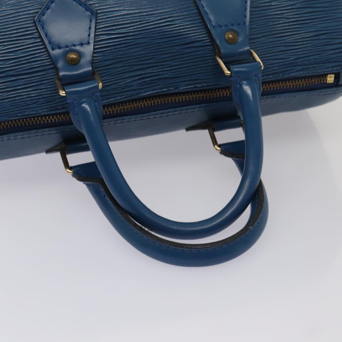 LOUIS VUITTON Epi Speedy 25 Hand Bag Toledo Blue M43015 LV Auth ki4855