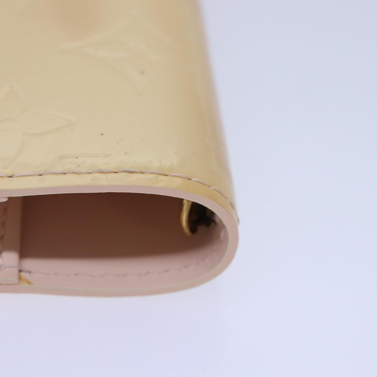 LOUIS VUITTON Vernis Agenda PM Day Planner Cover Pink R21007 LV Auth ki4862