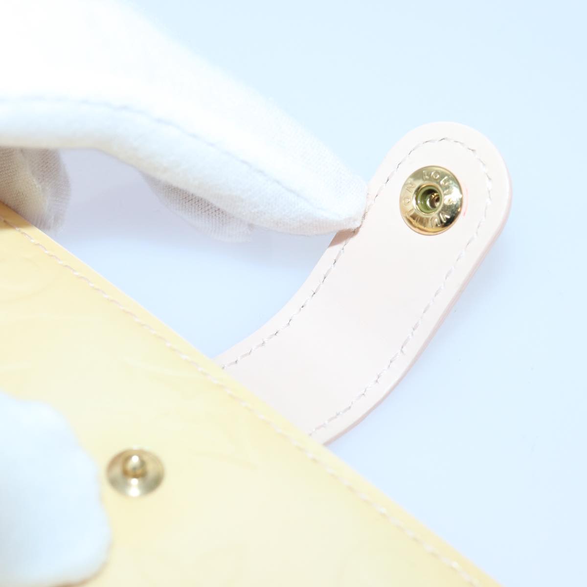 LOUIS VUITTON Vernis Agenda PM Day Planner Cover Pink R21007 LV Auth ki4862