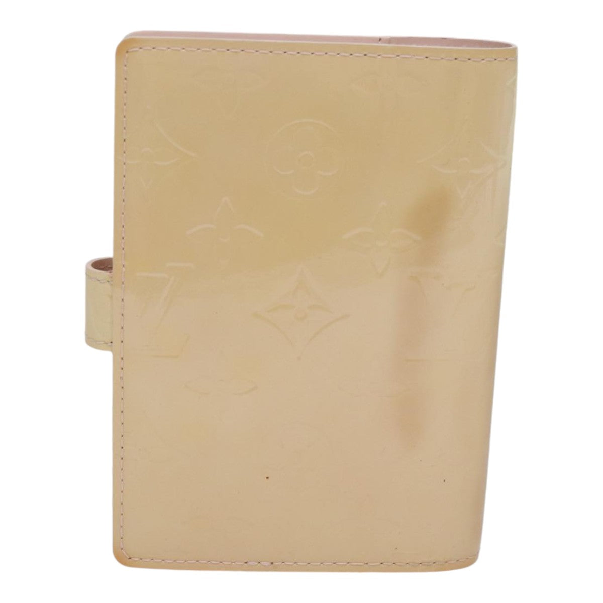 LOUIS VUITTON Vernis Agenda PM Day Planner Cover Pink R21007 LV Auth ki4862