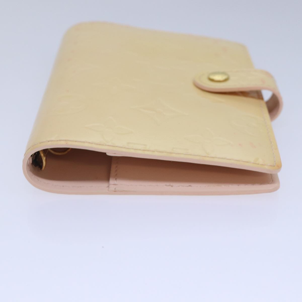 LOUIS VUITTON Vernis Agenda PM Day Planner Cover Pink R21007 LV Auth ki4862