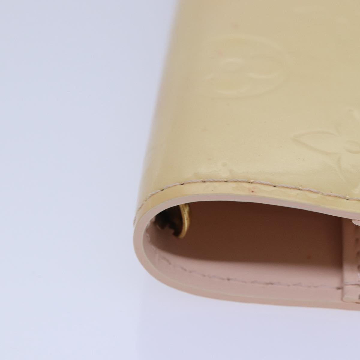 LOUIS VUITTON Vernis Agenda PM Day Planner Cover Pink R21007 LV Auth ki4862