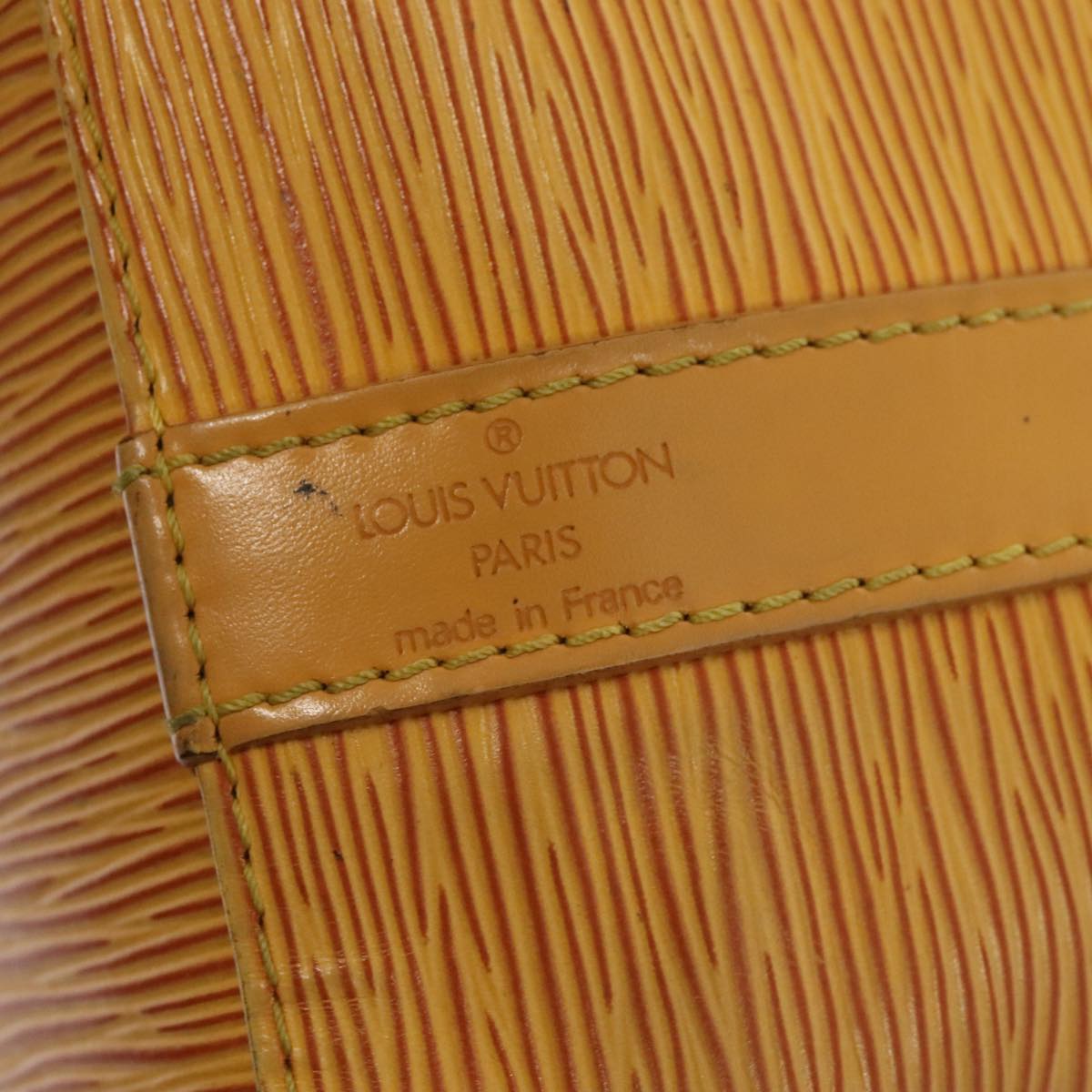 LOUIS VUITTON Epi Petit Noe Shoulder Bag Yellow M44109 LV Auth ki4864