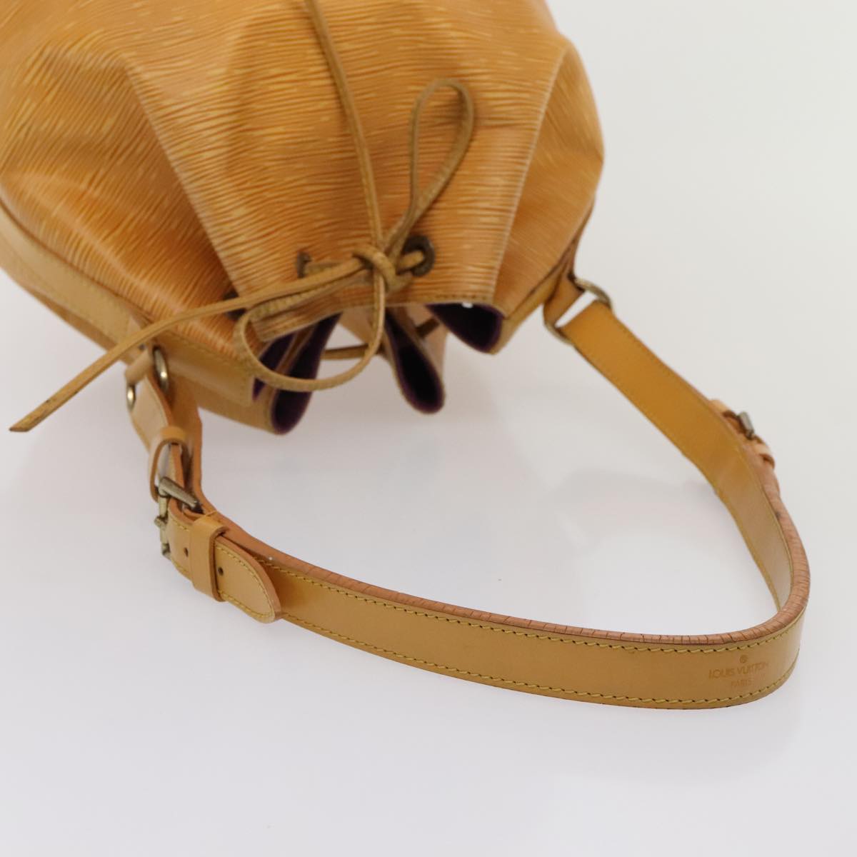 LOUIS VUITTON Epi Petit Noe Shoulder Bag Yellow M44109 LV Auth ki4864