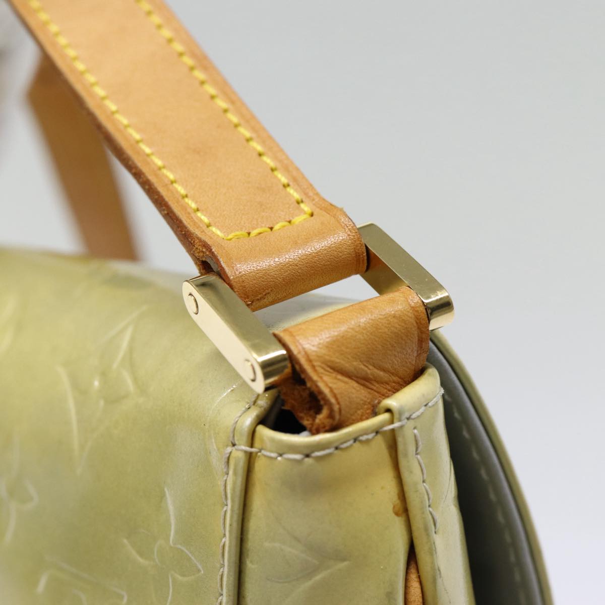 LOUIS VUITTON Monogram Vernis Thompson Street Bag Gris M91008 LV Auth ki4881