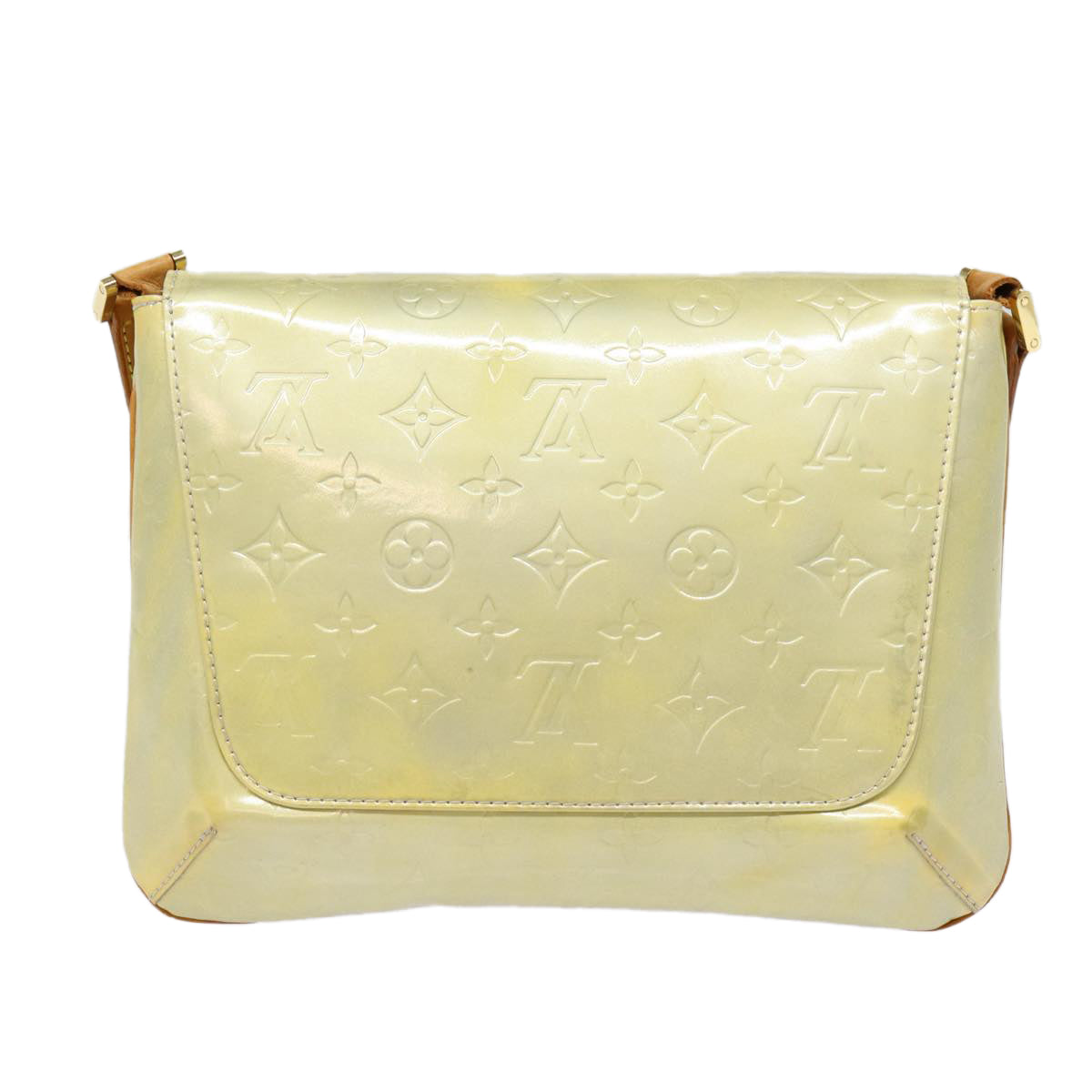 LOUIS VUITTON Monogram Vernis Thompson Street Bag Gris M91008 LV Auth ki4881