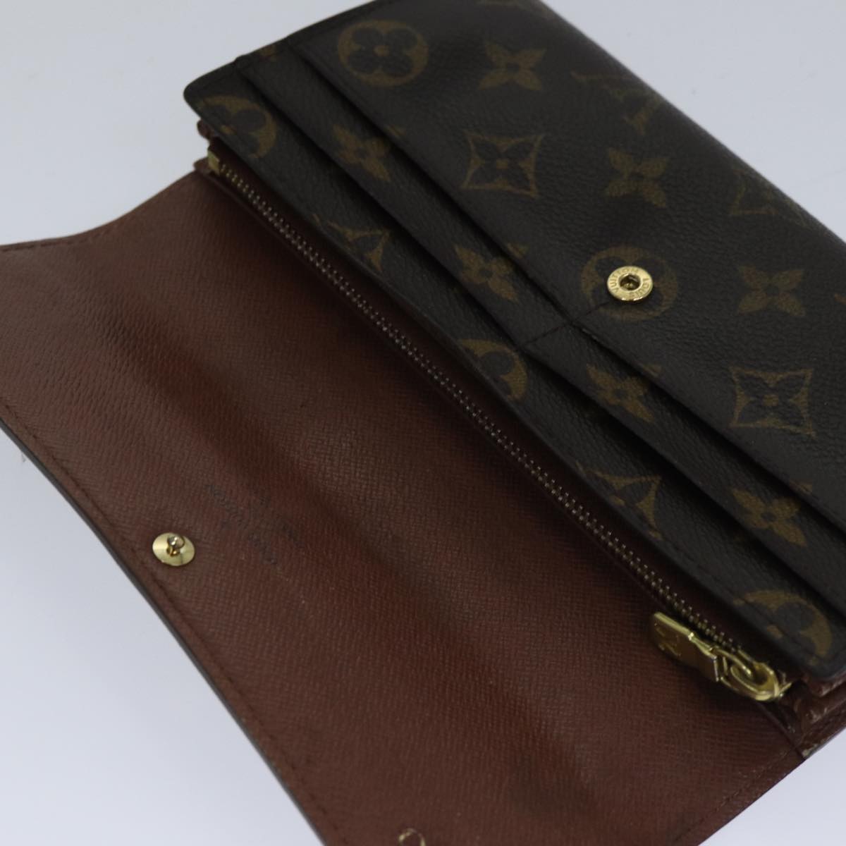 LOUIS VUITTON Monogram Portefeuille Sarah Long Wallet M61734 LV Auth ki4916