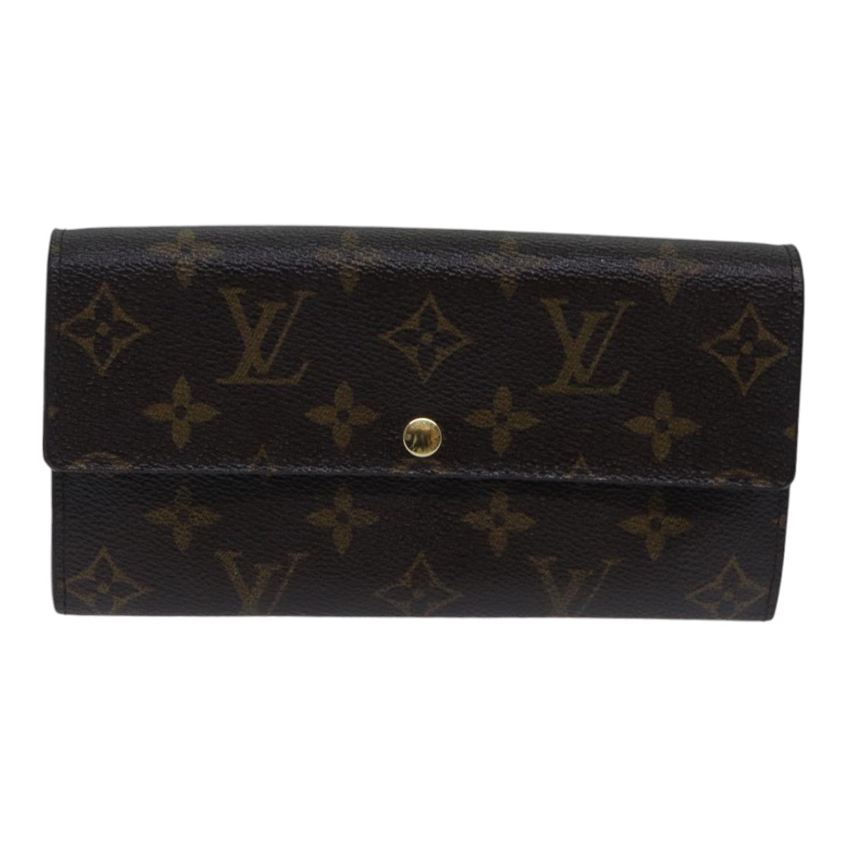 LOUIS VUITTON Monogram Portefeuille Sarah Long Wallet M61734 LV Auth ki4916