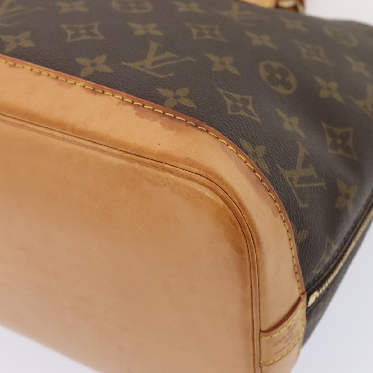 LOUIS VUITTON Monogram Alma Hand Bag M51130 LV Auth ki4959