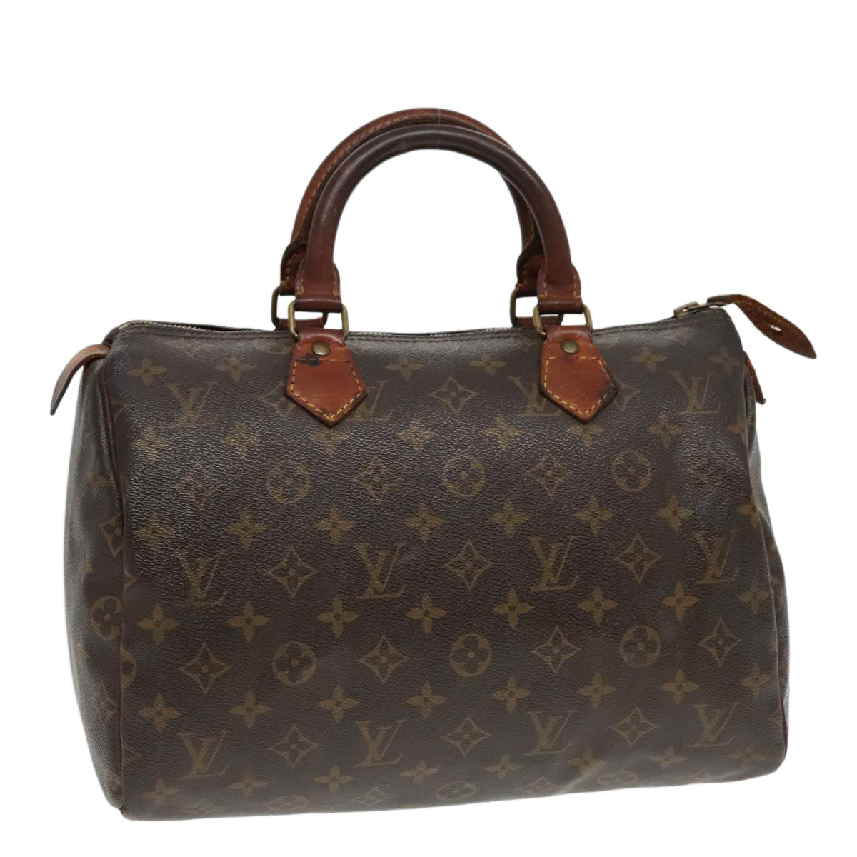 LOUIS VUITTON Monogram Speedy 30 Hand Bag M41526 LV Auth ki4993