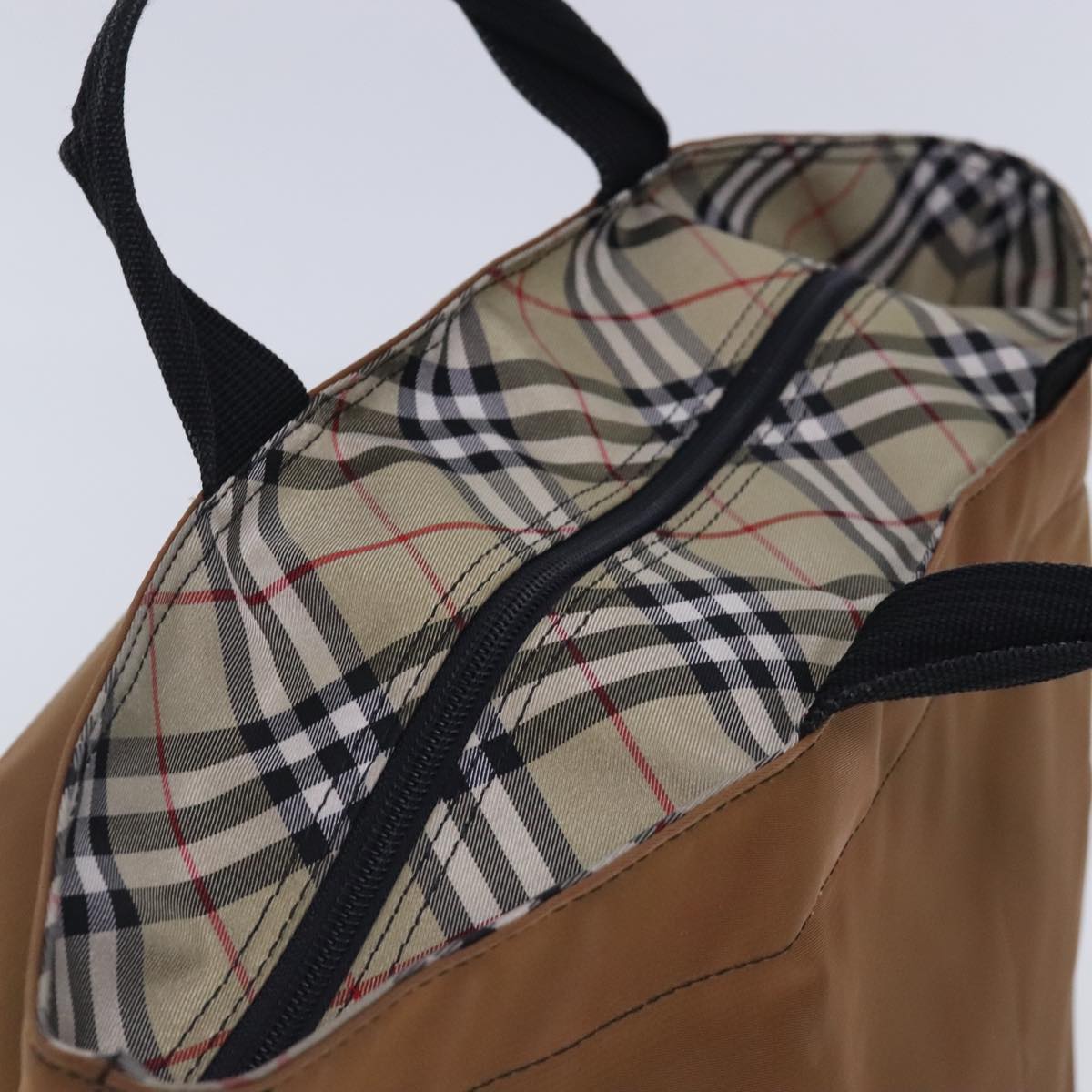 BURBERRY Nova Check Tote Bag Canvas Nylon 5Set Beige Brown Auth ki4996