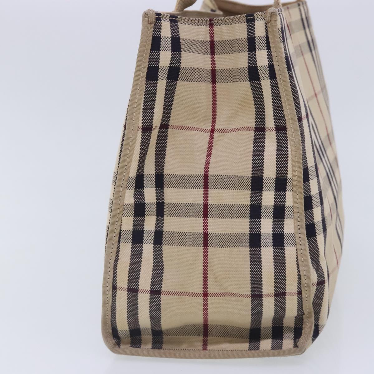 BURBERRY Nova Check Tote Bag Canvas Nylon 5Set Beige Brown Auth ki4996