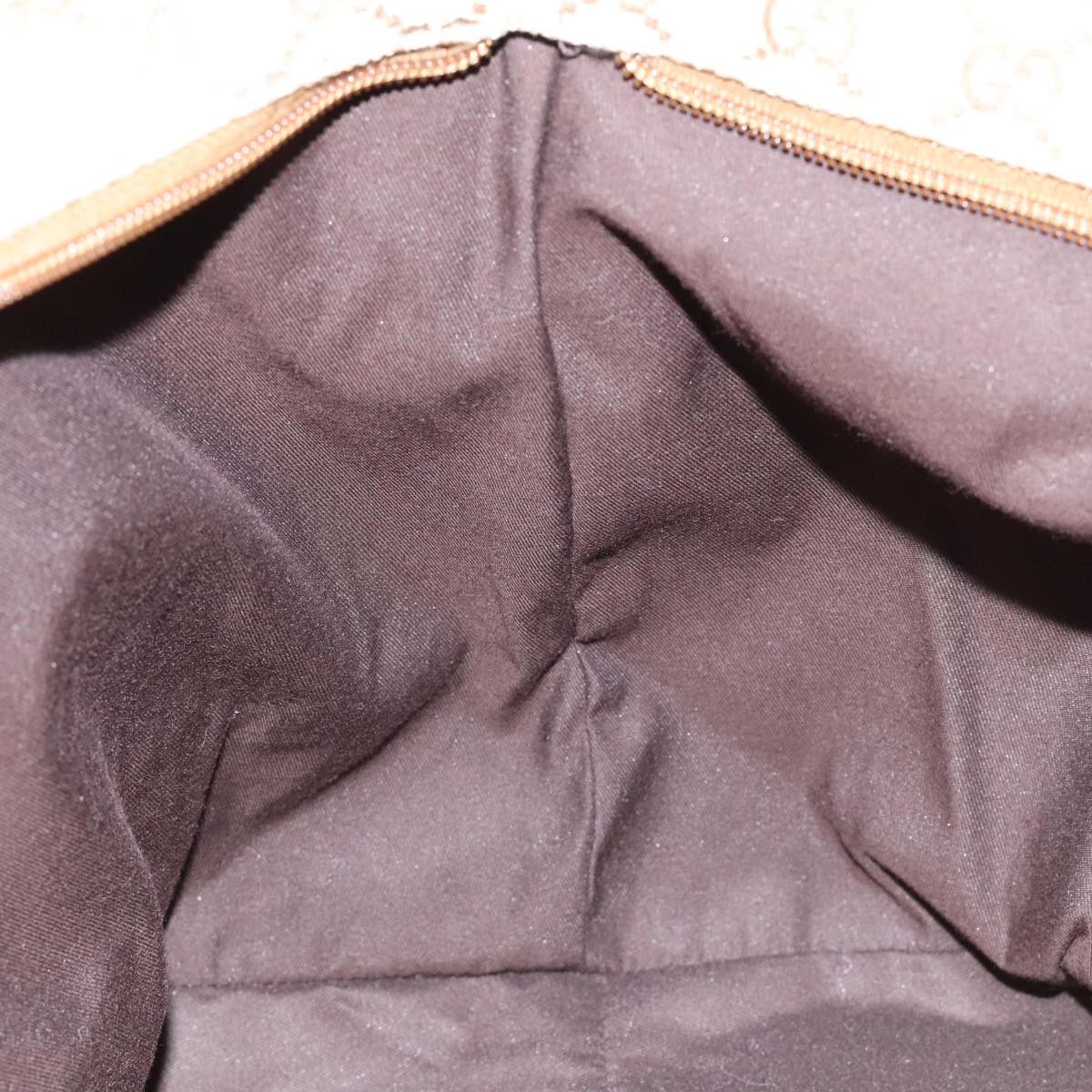 GUCCI GG Canvas Sherry Line Tote Bag Gold Pink Silver 131231 Auth ki5011