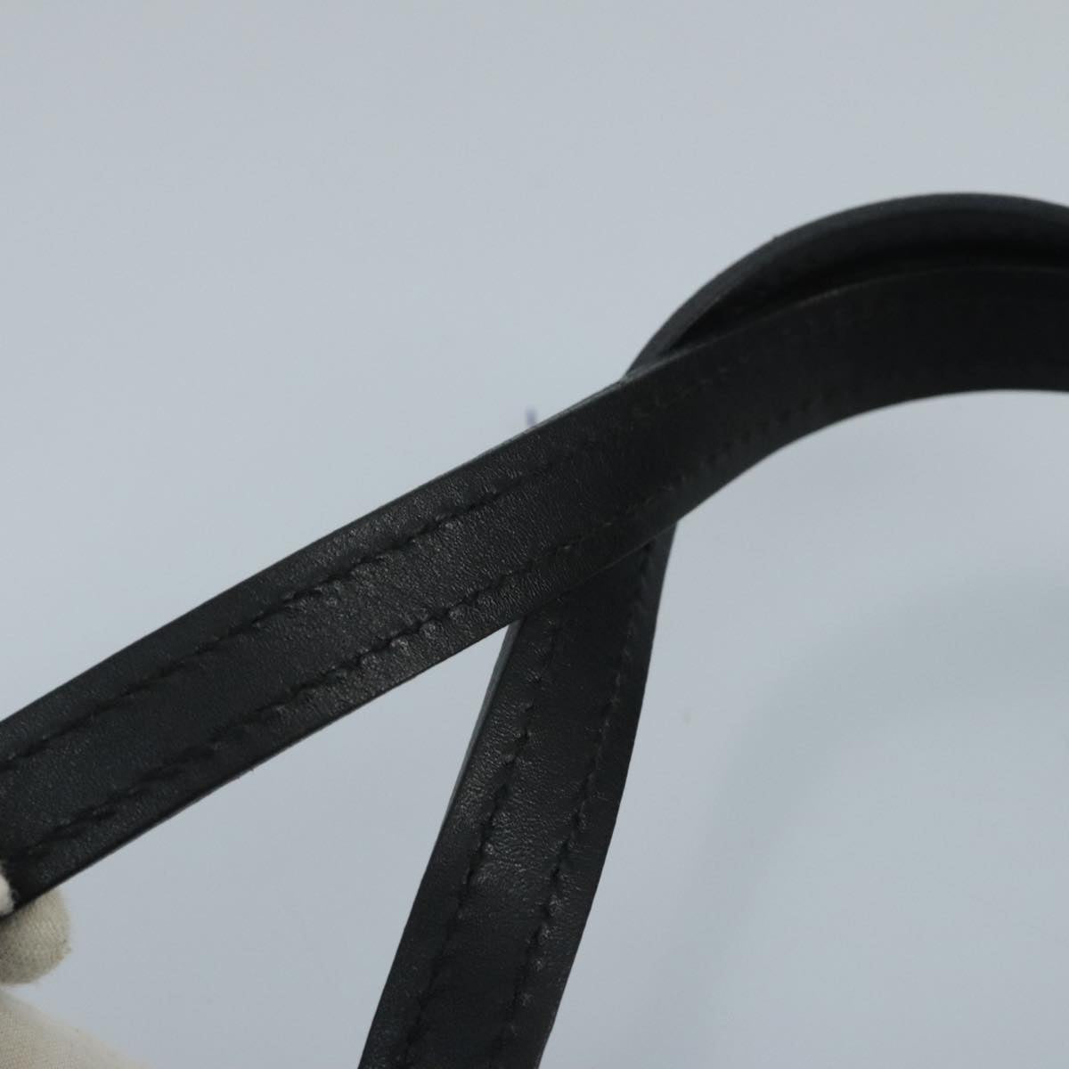 GUCCI GG Canvas Tote Bag Black Silver 107757 Auth ki5048V