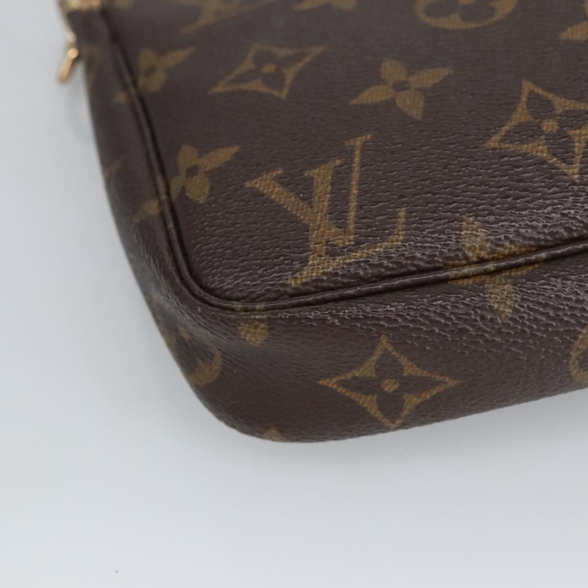 LOUIS VUITTON Monogram Pochette Accessoires Pouch M51980 LV Auth ki5077