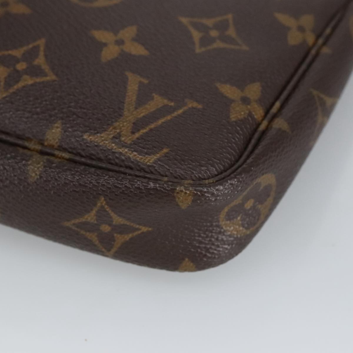 LOUIS VUITTON Monogram Pochette Accessoires Pouch M51980 LV Auth ki5077