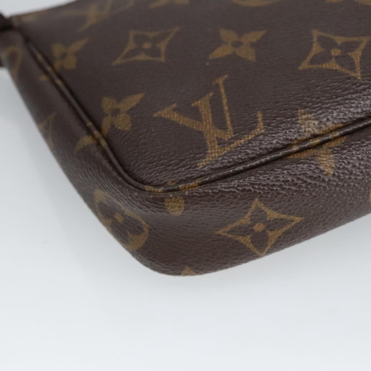 LOUIS VUITTON Monogram Pochette Accessoires Pouch M51980 LV Auth ki5077