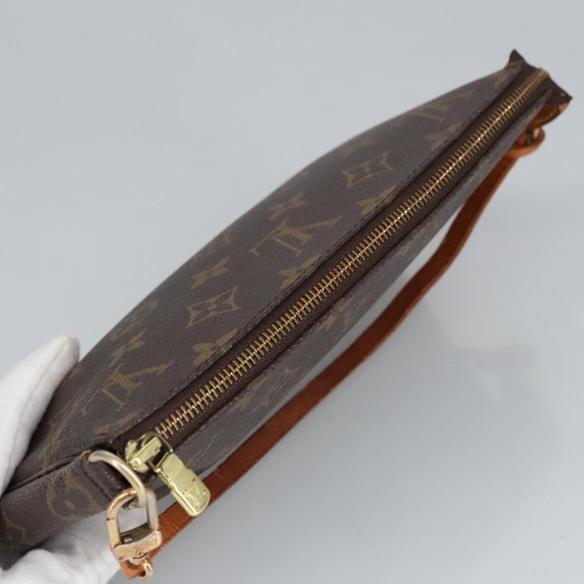 LOUIS VUITTON Monogram Pochette Accessoires Pouch M51980 LV Auth ki5077