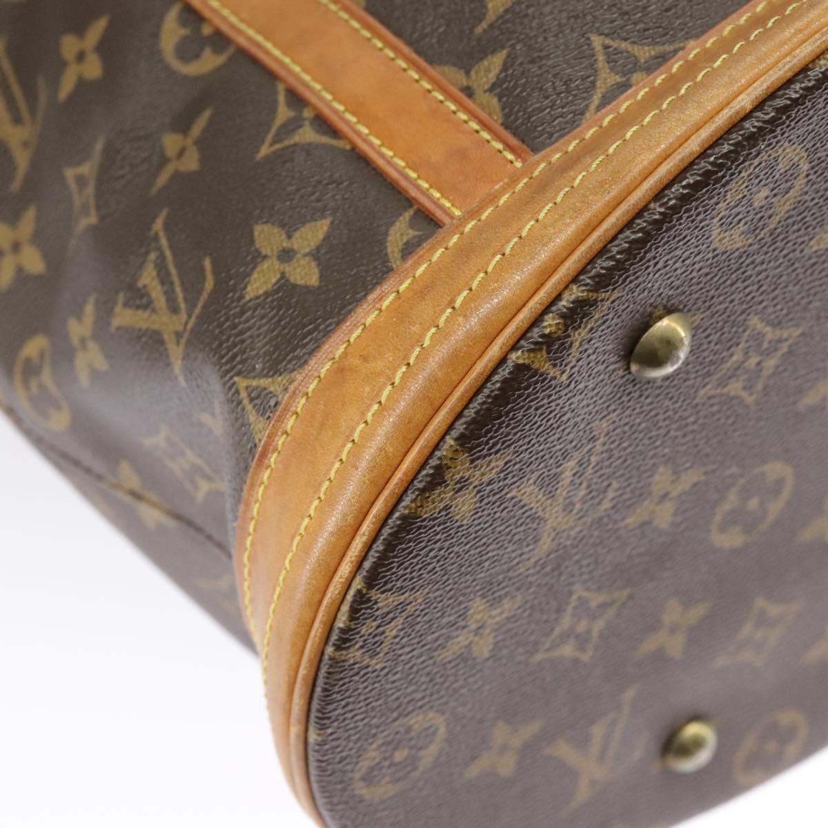 LOUIS VUITTON Monogram Bucket GM Shoulder Bag M42236 LV Auth ki5108