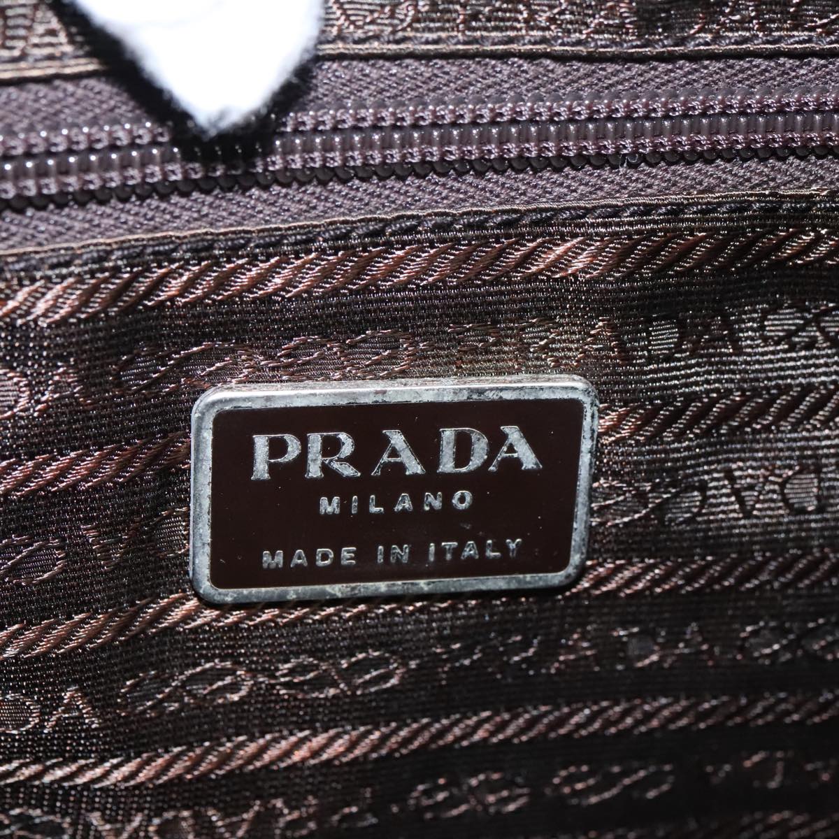 PRADA Backpack Nylon Khaki Auth ki5121