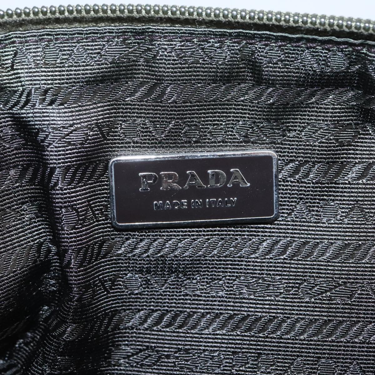 PRADA Waist bag Nylon Khaki Auth ki5122