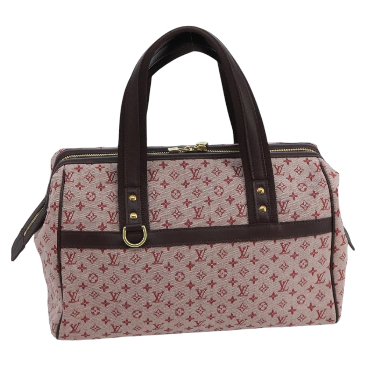 LOUIS VUITTON Monogram Mini Josephine GM Hand Bag Red M92311 LV Auth ki5128