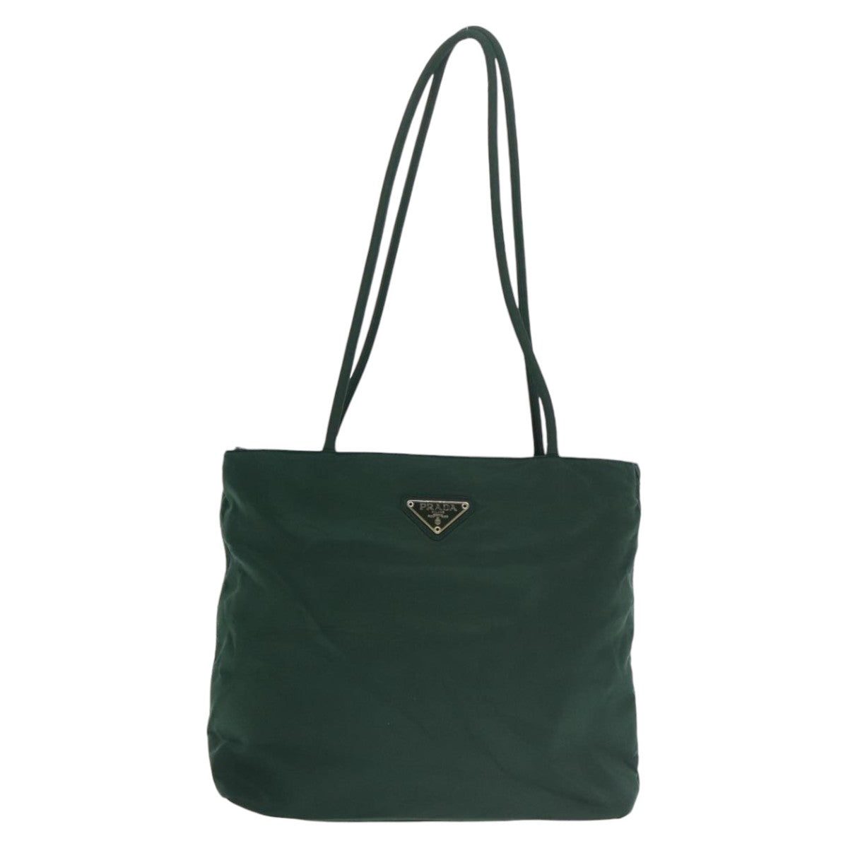 PRADA Tote Bag Nylon Green Auth ki5130