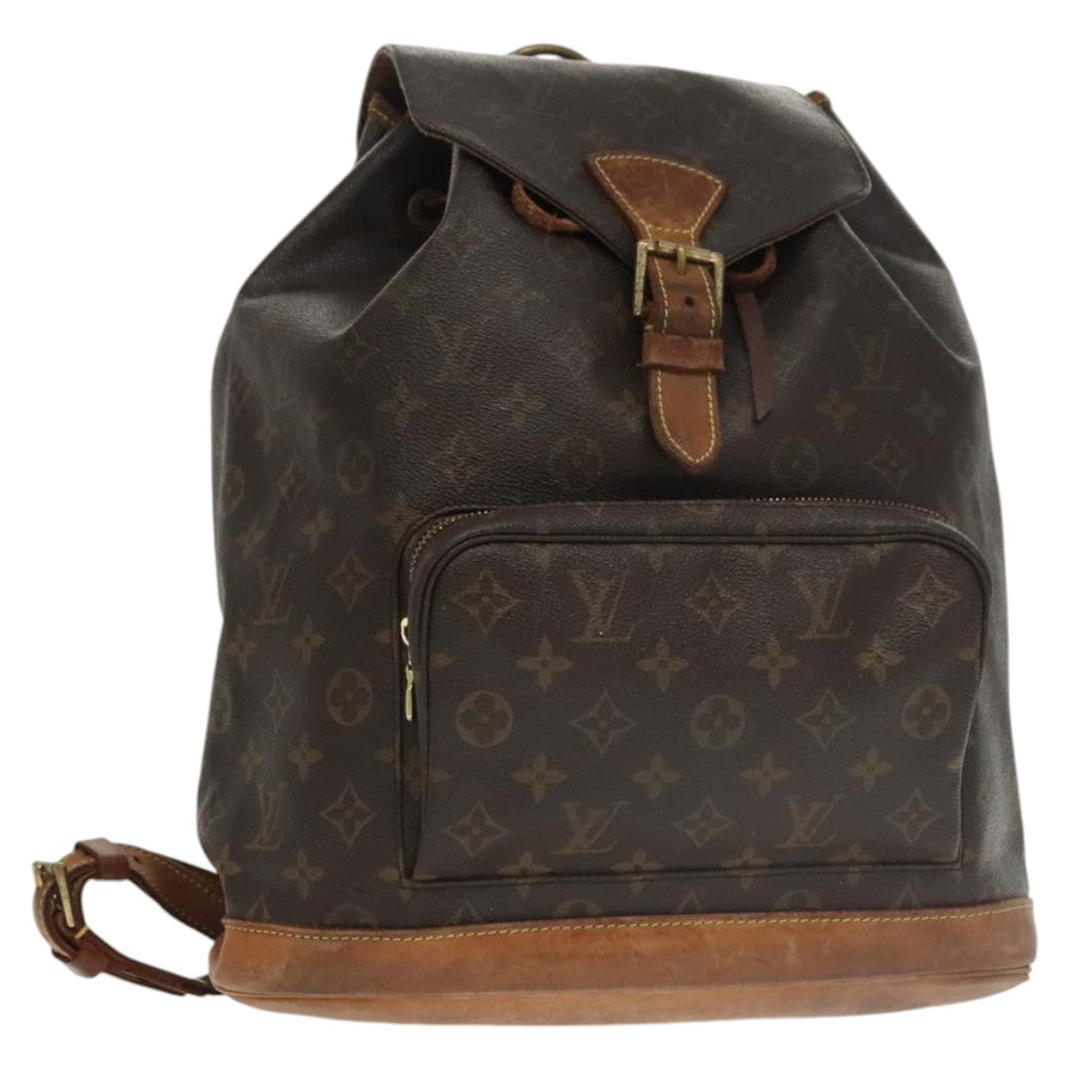 LOUIS VUITTON Monogram Montsouris GM Backpack M51135 LV Auth ki5139