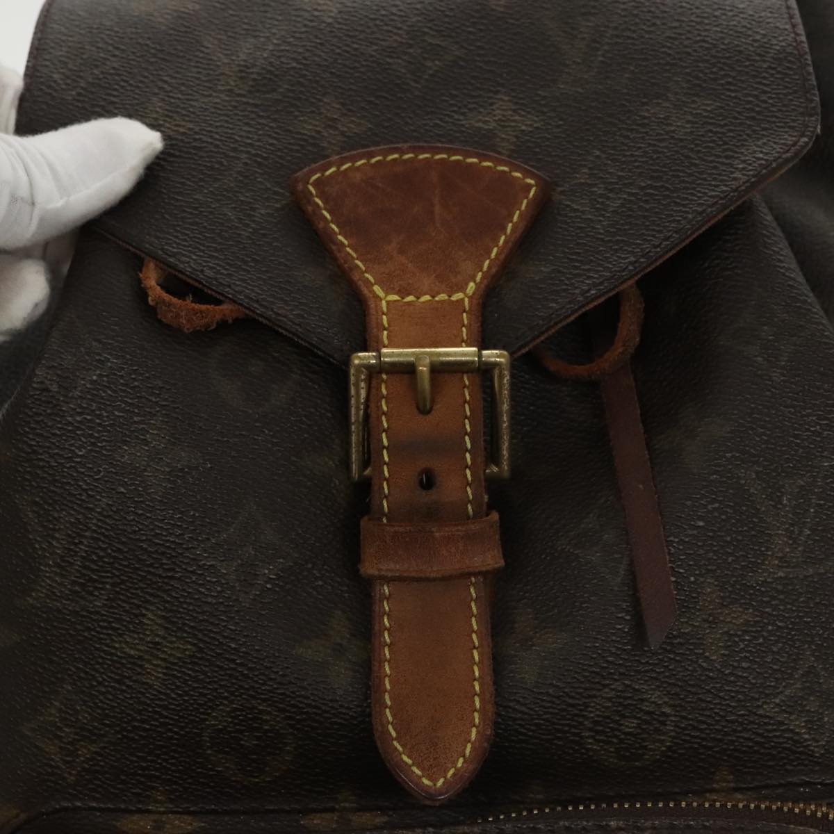 LOUIS VUITTON Monogram Montsouris GM Backpack M51135 LV Auth ki5139