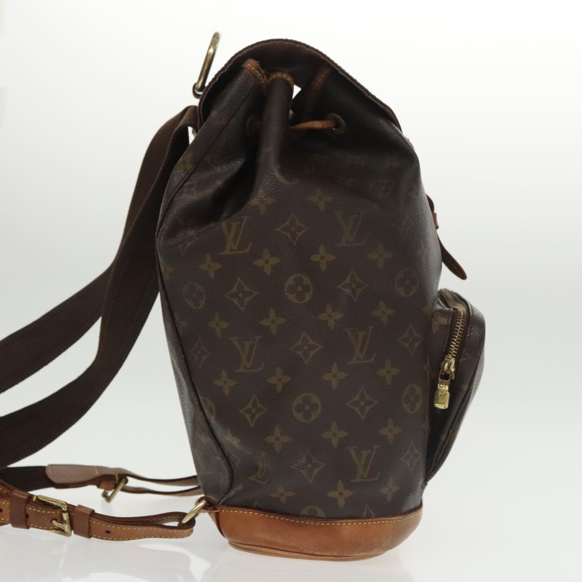 LOUIS VUITTON Monogram Montsouris GM Backpack M51135 LV Auth ki5139