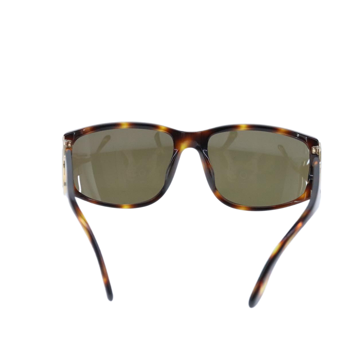 CHANEL Sunglasses plastic Brown CC Auth ki5159V