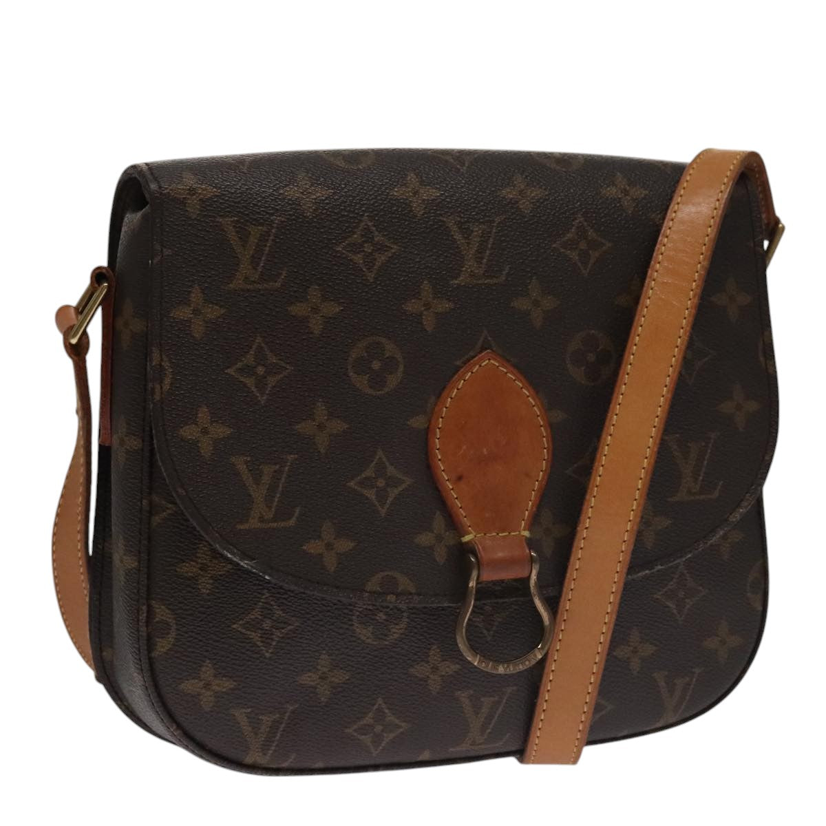 LOUIS VUITTON Monogram Saint Cloud GM Shoulder Bag M51242 LV Auth ki5167