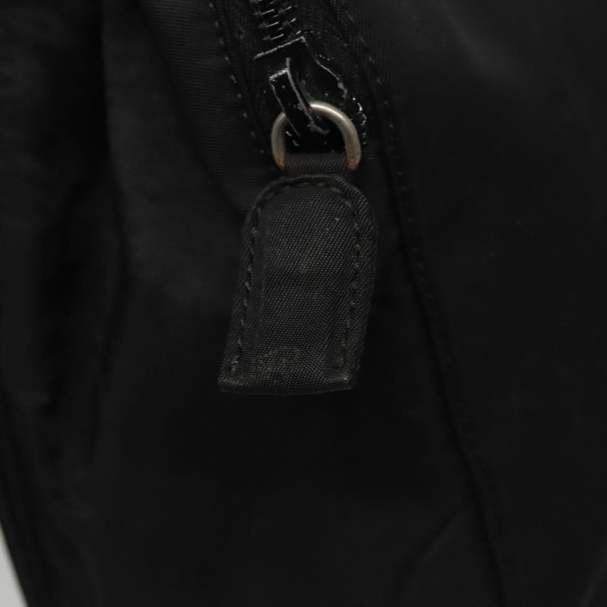 PRADA Hand Bag Nylon Black Auth ki5250