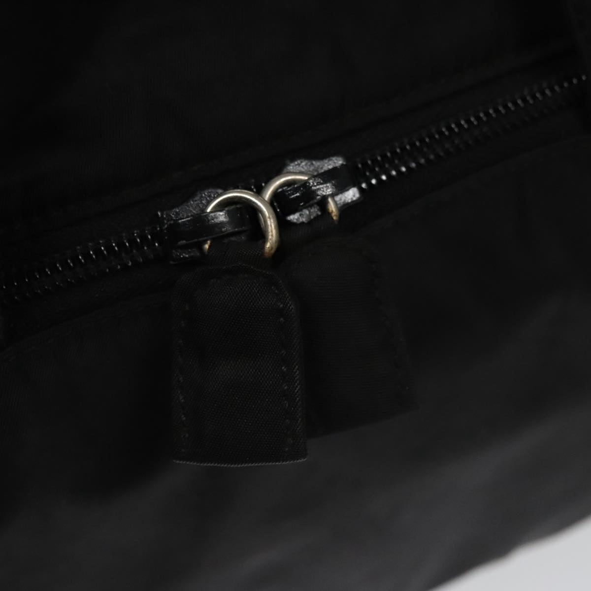 PRADA Hand Bag Nylon Black Auth ki5250