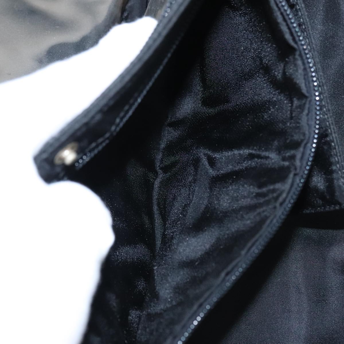 PRADA Hand Bag Nylon Black Auth ki5250