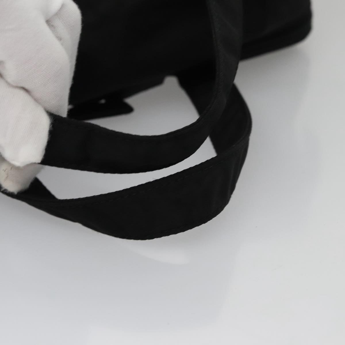 PRADA Hand Bag Nylon Black Auth ki5250