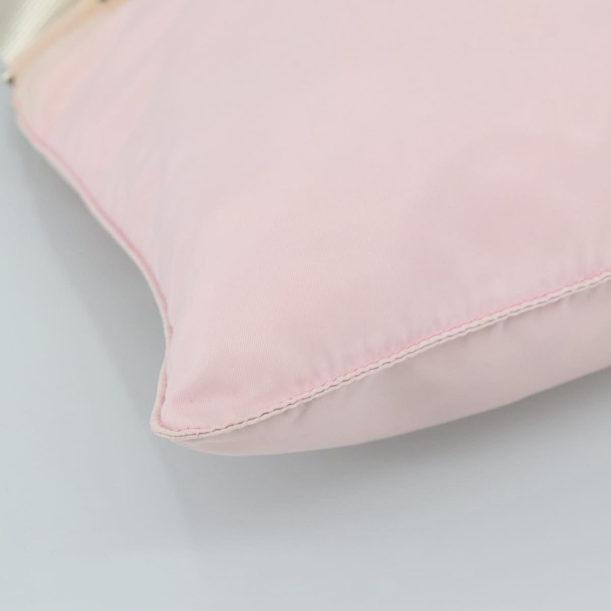 PRADA Shoulder Bag Nylon Pink Silver Auth ki5274