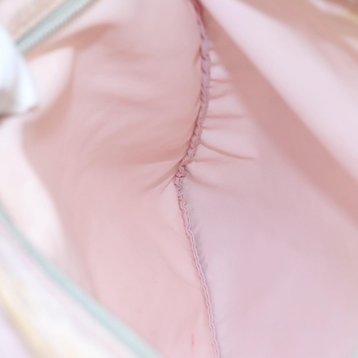 PRADA Shoulder Bag Nylon Pink Silver Auth ki5274