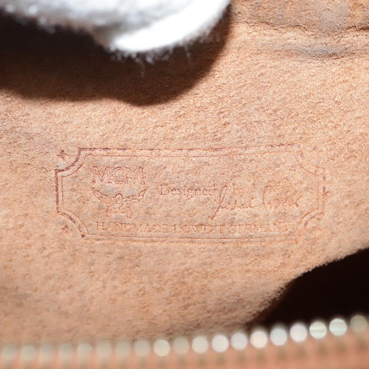 MCM Vicetos Logogram Shoulder Bag PVC Leather Brown Auth ki5337