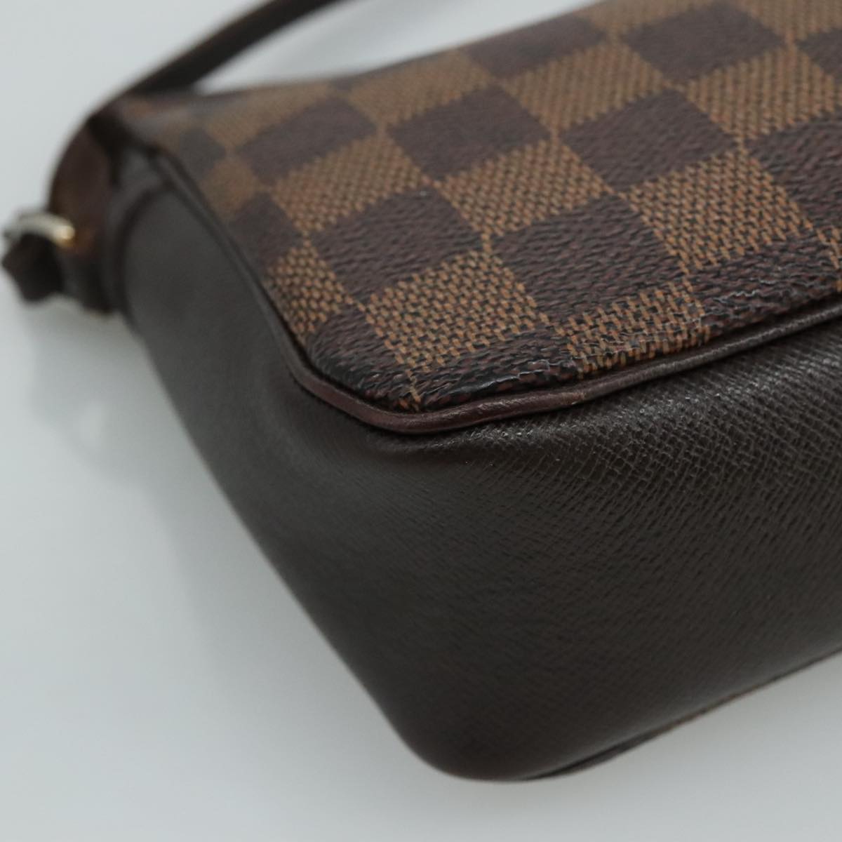 LOUIS VUITTON Damier Ebene Trousse Makeup Pouch N51982 LV Auth ki5364A