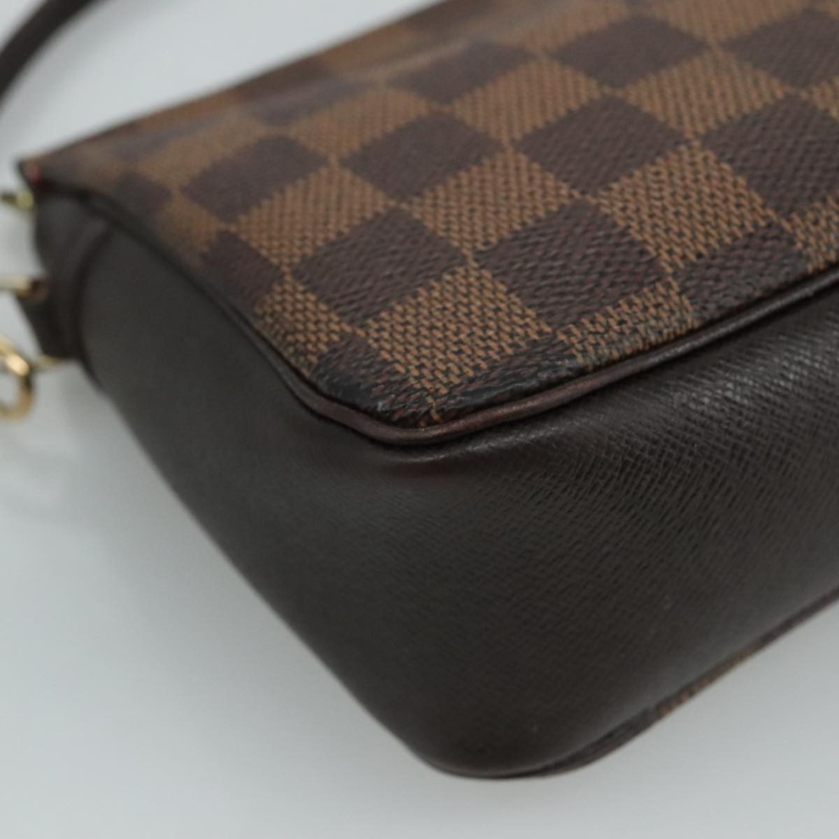 LOUIS VUITTON Damier Ebene Trousse Makeup Pouch N51982 LV Auth ki5364A
