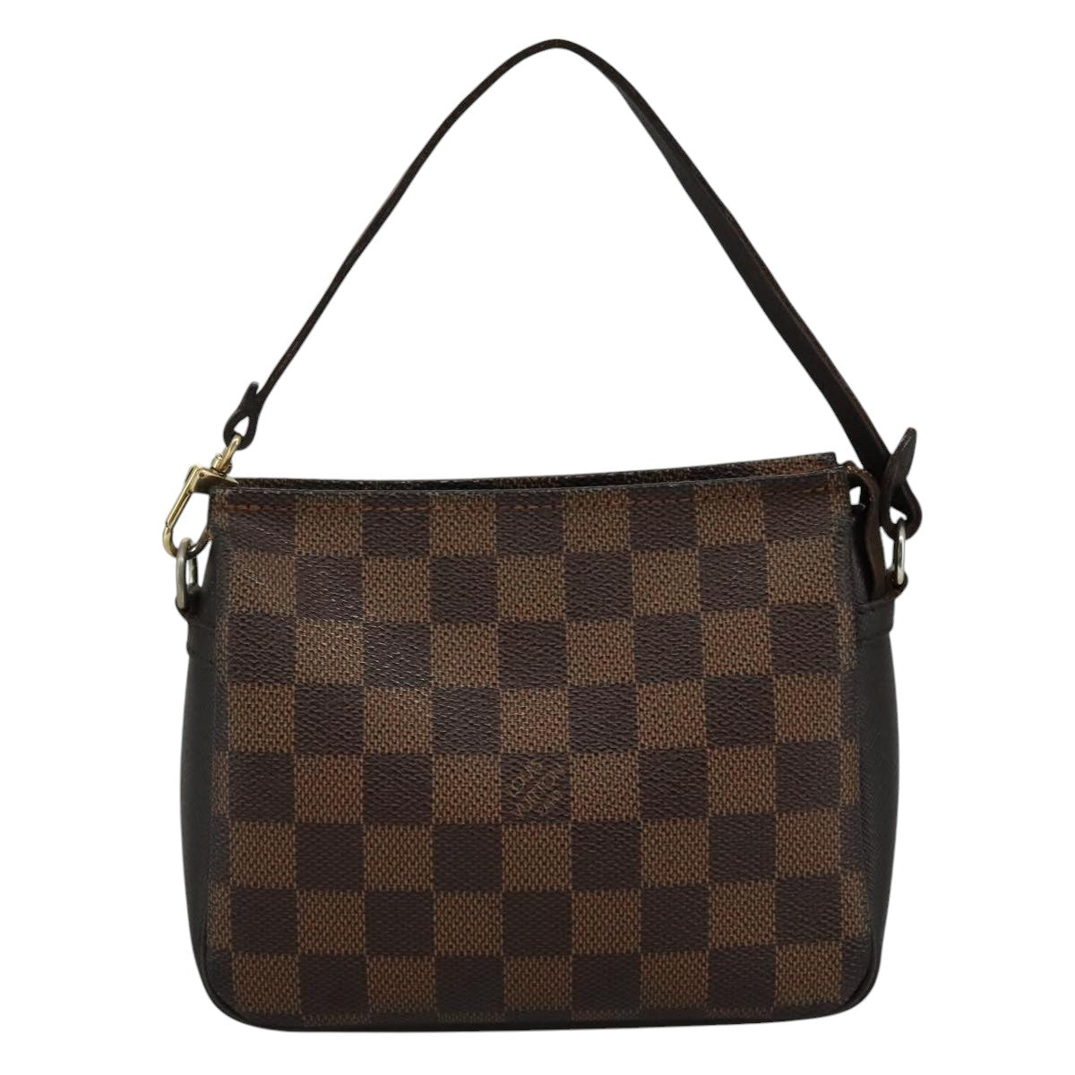 LOUIS VUITTON Damier Ebene Trousse Makeup Pouch N51982 LV Auth ki5364A