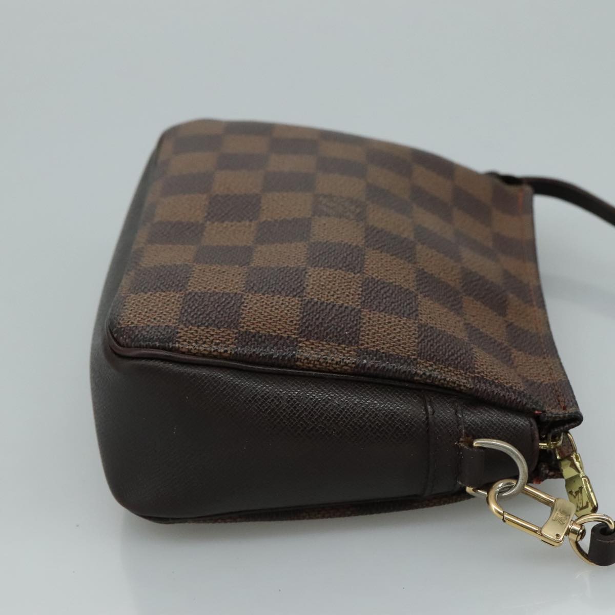 LOUIS VUITTON Damier Ebene Trousse Makeup Pouch N51982 LV Auth ki5364A