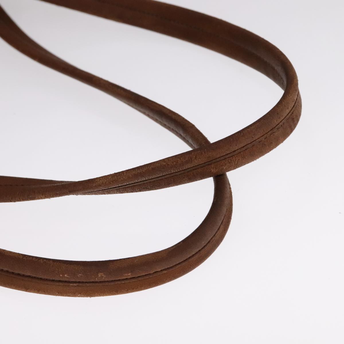 PRADA Tote Bag Leather 2way Brown Auth ki5372